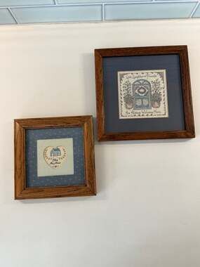 Set of 2 country cottage Framed Prints